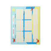 カニと海 ノートパッド (回転)