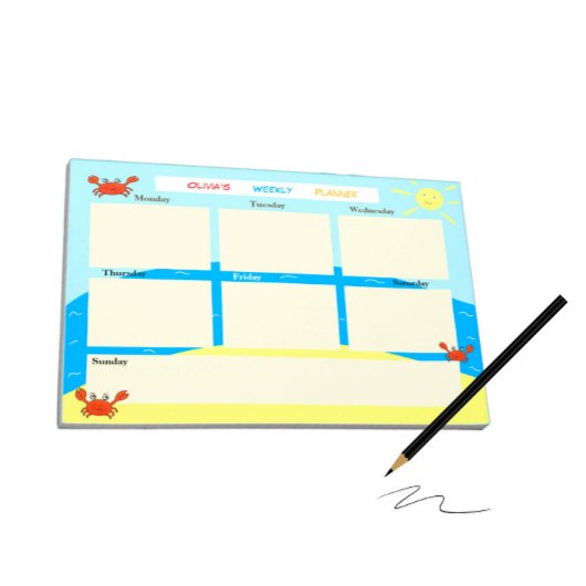 カニと海 ノートパッド