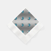 カニに癌を負わせる 縁ありカクテルナプキン (角)