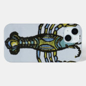 カニのがん、ヴィンテージの〔占星術の〕十二宮図 Case-Mate iPhoneケース (裏面 (横))