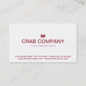 カニのアイコン 名刺 (裏面)