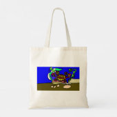 カニのアート トートバッグ (裏面)