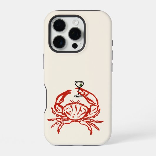 カニのイラスト iPhoneケース (裏面)
