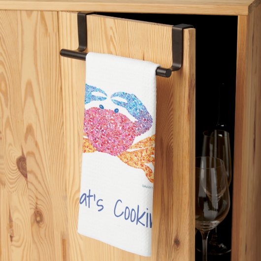 カニのキッチンタオル キッチンタオル (三つ折り)