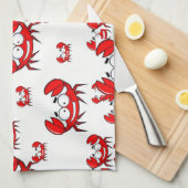 カニのキッチンタオル キッチンタオル (四つ折り)