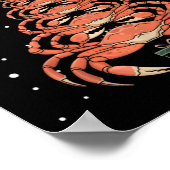 カニのクリスマスツリーカニのクリスマスツリータンクトップ1 ポスター (角)