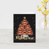 カニのクリスマスツリーカニのクリスマスツリータンクトップ2 カード (黄色い花)