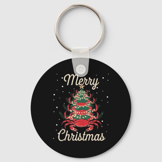 カニのクリスマスツリーカニのクリスマスツリー キーホルダー (正面)