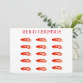 カニのクリスマス シーズンカード (スタンド正面)