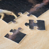 カニのクロールパステル水色 ジグソーパズル (側面)