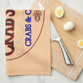 カニのシャックロゴ キッチンタオル (四つ折り)