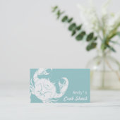 カニのシーフードの名刺 名刺 (スタンド正面)