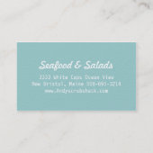 カニのシーフードの名刺 名刺 (裏面)