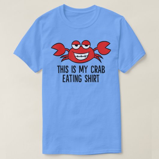 カニのシーフード沸騰カニこれは私のカニ食べ物の Tシャツ (デザイン正面)
