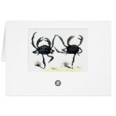 カニのタンゴダンスかわいいヴィンテージ夏のビーチカニ (裏面横)