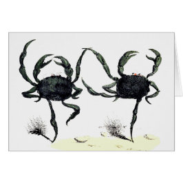 カニのタンゴダンスかわいいヴィンテージ夏のビーチカニ