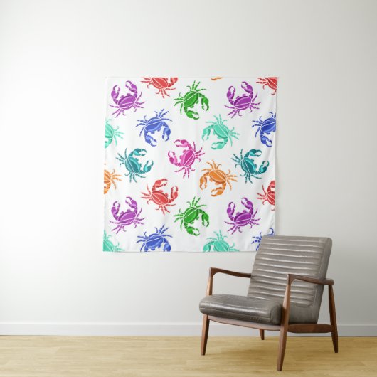 カニのパターン タペストリー (インサイチュ(横))
