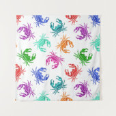 カニのパターン タペストリー (正面)