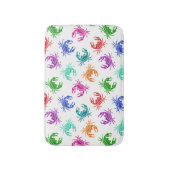 カニのパターン バスマット (正面縦)