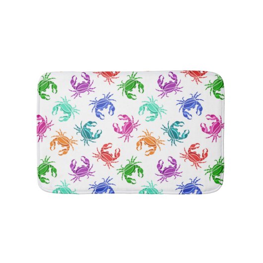 カニのパターン バスマット (正面)