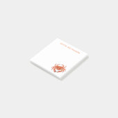 カニのパーソナライズ ポストイット (アングル)