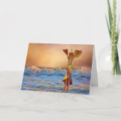 カニのビーチでの一日 カード (正面)