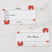 カニのビーチのプロフィールカード 名刺 (正面/裏面)