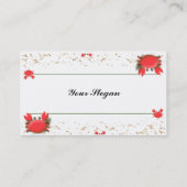 カニのビーチのプロフィールカード 名刺 (裏面)