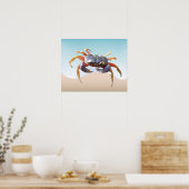 カニのビーチ ポスター (キッチン)