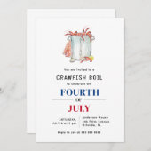 カニのボイルパーティー　サマー 招待状 (正面/裏面)