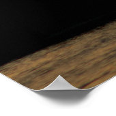 カニのボートで夕日のベイカラー16x20 ポスター (角)