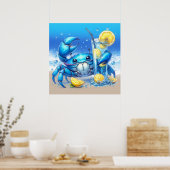 カニのポスター ポスター (キッチン)