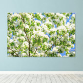 カニのリンゴの花 キャンバスプリント (インサイチュ (ウッドフロア))