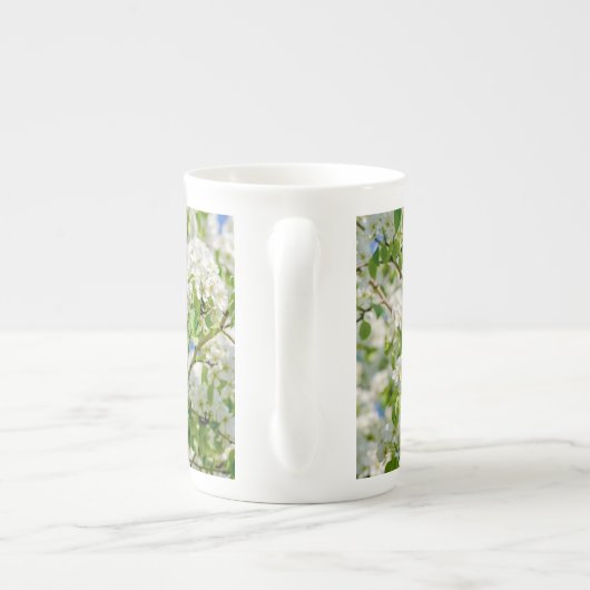カニのリンゴの花 ボーンチャイナマグカップ (裏面)