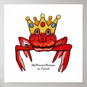 カニのロイヤリティ、MeWarriorWoman on Twitch ポスター