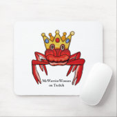 カニのロイヤリティ、MeWarriorWoman on Twitch マウスパッド (マウス)