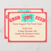 カニの供給の招待 招待状 (正面/裏面)