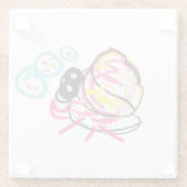 カニの夏の仙人 ガラスコースター (裏面)