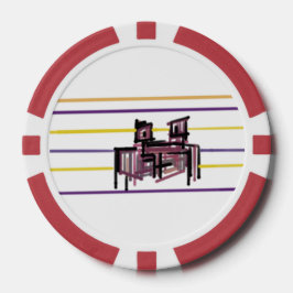 カニの夏の喜び ポーカーチップ