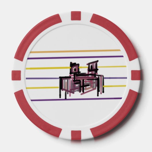 カニの夏の喜び ポーカーチップ (正面)