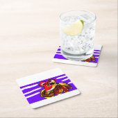 カニの夏 スクエアペーパーコースター (インサイチュ)