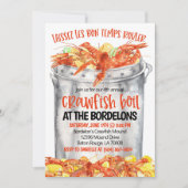 カニの宴会への招待 招待状 (正面)