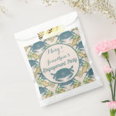 カニの宴-水彩の青いカニ、婚約のお祝い フェイバーバッグ (封をした状態)