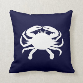 カニの形（青と白） クッション