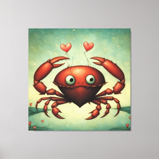 カニの愛 キャンバスプリント (正面)