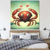 カニの愛 キャンバスプリント (インサイチュ (寝室))