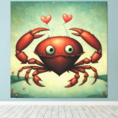 カニの愛 キャンバスプリント (インサイチュ (ウッドフロア))