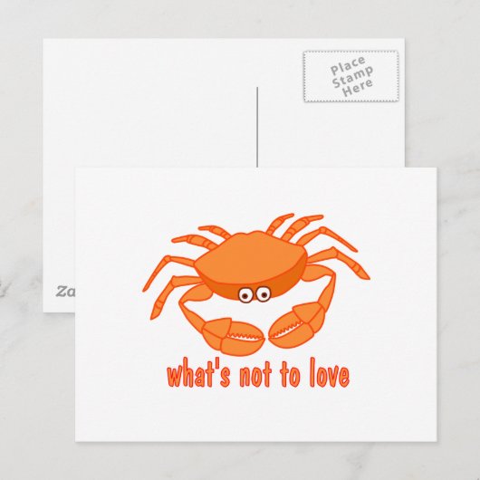 カニの愛 ポストカード (正面/裏面)