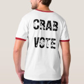 カニの投票 Tシャツ (裏面フル)