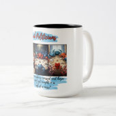 カニの政治家たち ツートーンマグカップ (正面右)